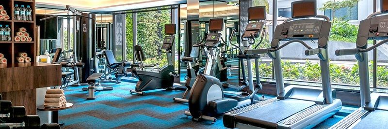 ไฮแอท เซนตริก คันโดลิม กัว Hotel แคนโดลิม ภายนอก รูปภาพ A gym at a hotel